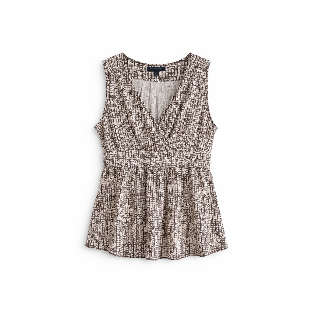 Banana Republic Sleeveless Peplum Blouse Size S Boho minimalist Y2K Top